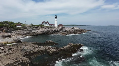 Portland Head Light Stock Footage 278526073