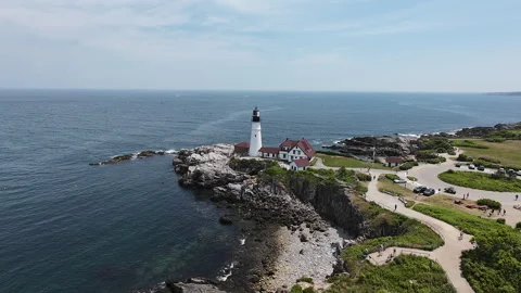 Portland Head Light6 Video stock 278526108