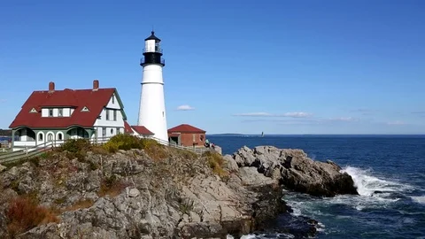 Portland Head Lighthouse Stock Footage 70169521