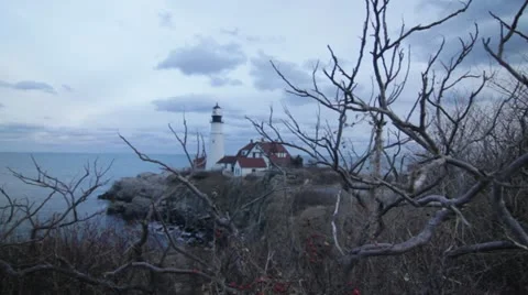 Portland Headlight 4 Video stock 20619802