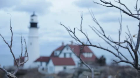 Portland Headlight 5 Video stock 20619846