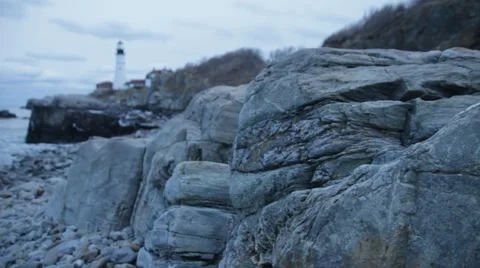 Portland Headlight 6 Video stock 20619822