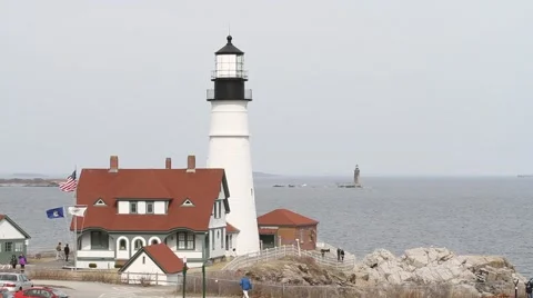 Portland Headlight 스톡 동영상 2935656