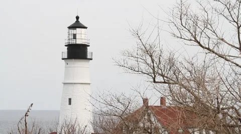 Portland Headlight 스톡 동영상 2941215