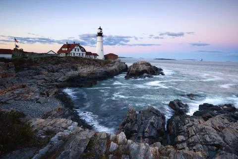 Portland headlight Stock Photos