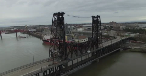 Portland Oregon Bridge Stock Footage 60730238