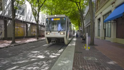 Portland Oregon Light Rail Stock Footage 265469728