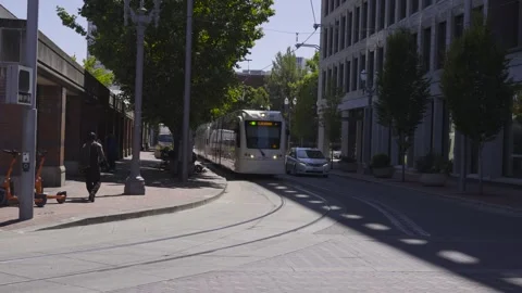 Portland Oregon Light Rail Stock Footage 265929009