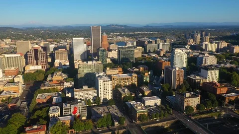 Portland Skyline Stock-Footage 117017749