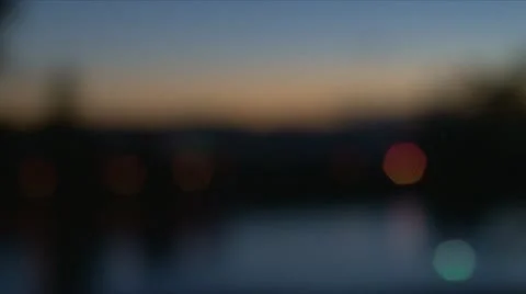 Portland sunset from park Stock Footage 11860982