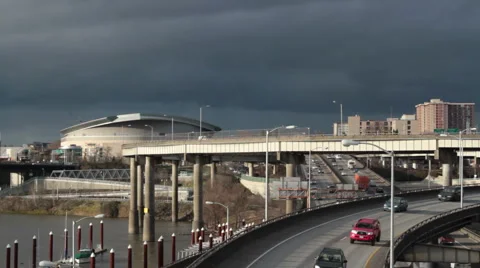 Portland Traffic Stock Footage 2808975