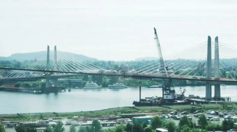 Portland walking bridge Video stock 44324777