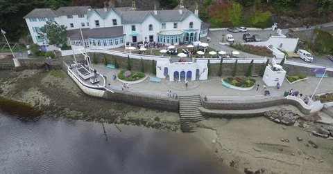 Portmeirion Pull away Stock Footage 73356013