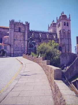 Porto cathedral Stock Photos