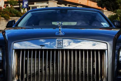 PORTO CERV, ITALY - Aug 18, 2014: Rolls Royce Phantom in porto cervo Stock Photos