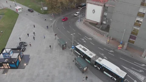 Porto city bus. Stockbeeldmateriaal 121908229