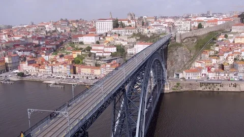 Porto Dom Luis Bridge 스톡 동영상 73132449