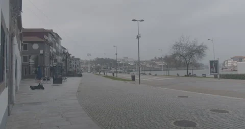 Porto Lockdown - Empty Riverside1 Stock Footage 147868918