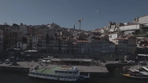 Porto, Ribeira Video stock 78870317
