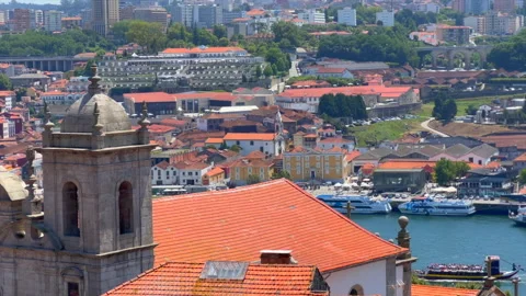 Porto rooftops 2 Stock Footage 205412332