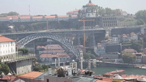 Porto rooftops Stock Footage 136579328