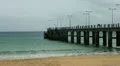 Porto Santo beach and dock 20110423 150331 HD Footage