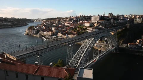 Porto timelapse Luis I bridge Stock Footage 178504337