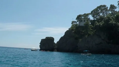 The Portofino lighthouse Stock Footage 83006305
