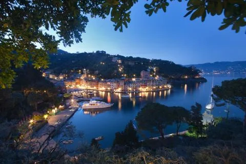 Portofino by night 写真素材
