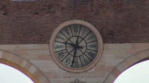 Portoni della Bra, medieval gate in Verona Stock Footage 67623235
