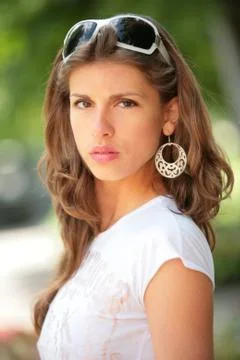 Portrait of the actress Stock Photos