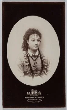 Portrait of Adele Fleury (actress with dramatic madness) Portrait of Adele... 스톡 사진