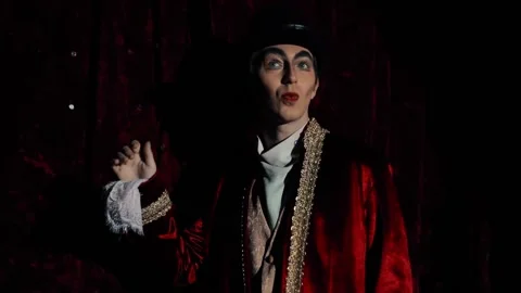 Portrait of an admiring showman  Stock Footage 167126170