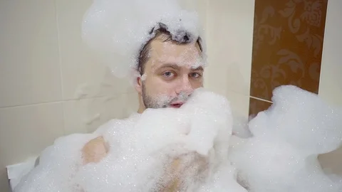 me taking a bubble bath