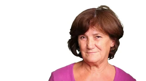 Portrait of an Adult Woman Stock Footage