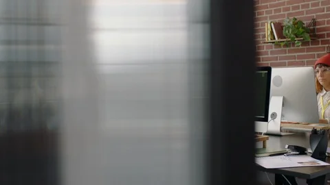 Portrait african american man programmer coding network security software for Stock Footage 96903146