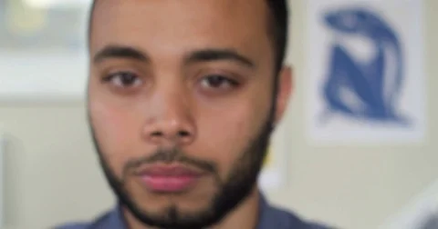 Portrait Of African American Tech Engineer Holding A Drone Robot With Wires That Vídeo Stock 82679361