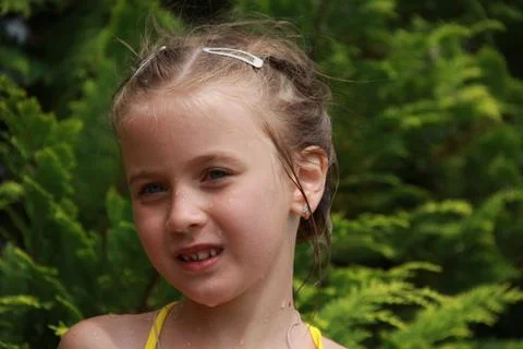 Portrait after bathing. Stock Photos