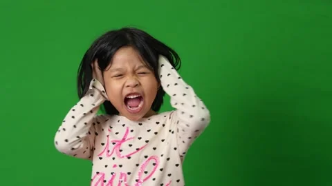 Asian Girl Screaming Stock Video Footage | Royalty Free Asian Girl ...