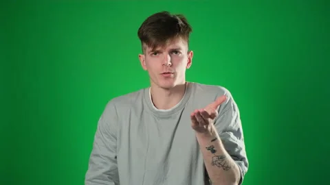 Portrait Of Angry Young Man Shouting 库存影片 224792049