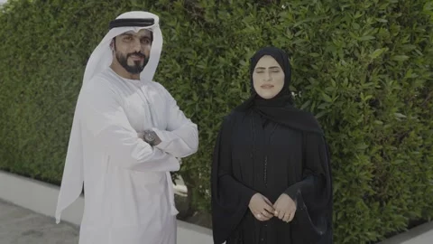 Portrait of an arab couple. Stock Footage 303633383