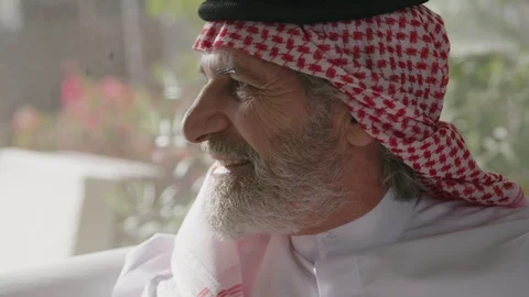 Portrait on an arab man. Video stock 88092753