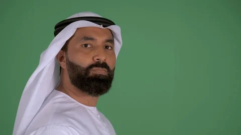 Portrait of an Arab man. Stock Footage 94479189