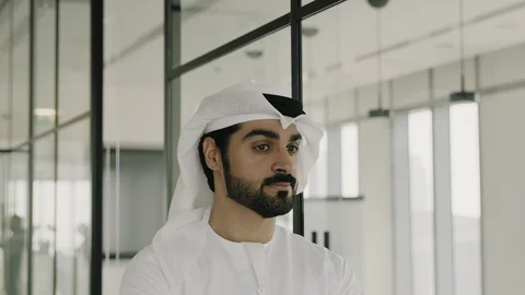 Portrait of an arab man. Stock Footage 125858527