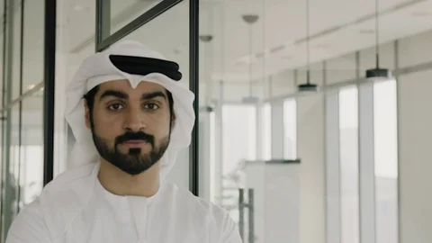 Portrait of an arab man. Stock Footage 126310534