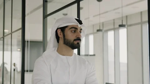Portrait of an arab man. Stock Footage 126310549