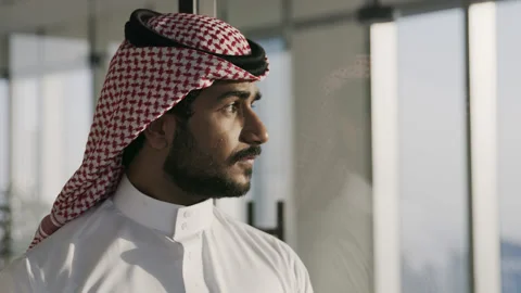 Portrait of an arab man. Stock Footage 134579032