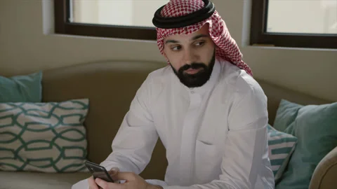 Portrait of an arab man. Stock Footage 135685089