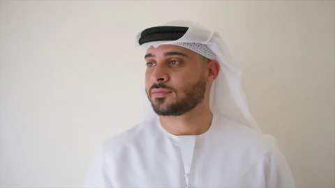 Portrait of an arab man. Stock Footage 135960349