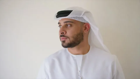 Portrait of an arab man. Stock Footage 135960887